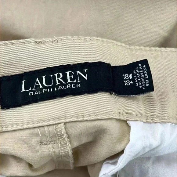 Ralph Lauren Women's Micro Sanded Twill
Belted Wide Leg Pants Brown Size 18W - Picture 14 of 16